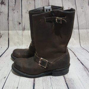 Frye Brown Combat & Moto Boots